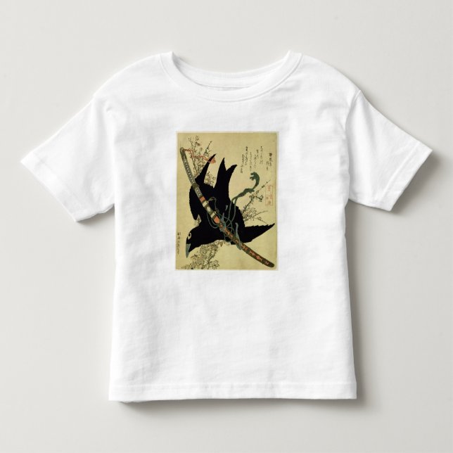 The Little Raven with the Minamoto clan sword Toddler T-shirt (Front)
