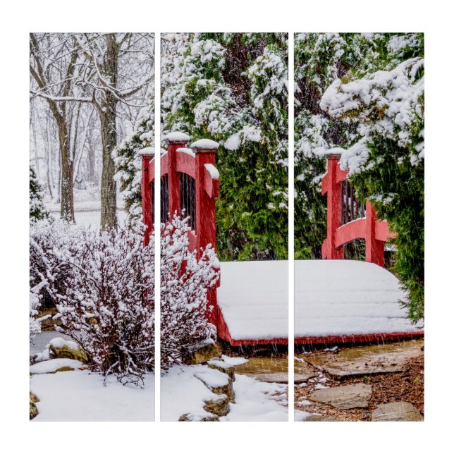 The Little Red Bridge Triptych (Front)