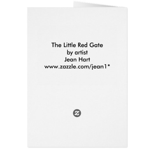 The Little Red Gate (Back)