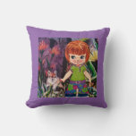 The Little Red Hair Girl" Pillow