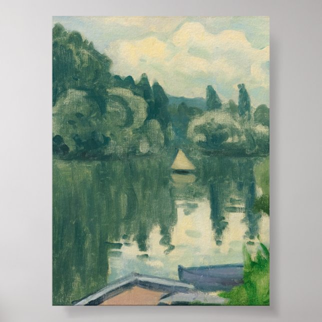 The Little Sailing In Poissy Albert Marquet  Poster (Front)