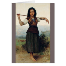 The Little Shepherdess by Bouguereau