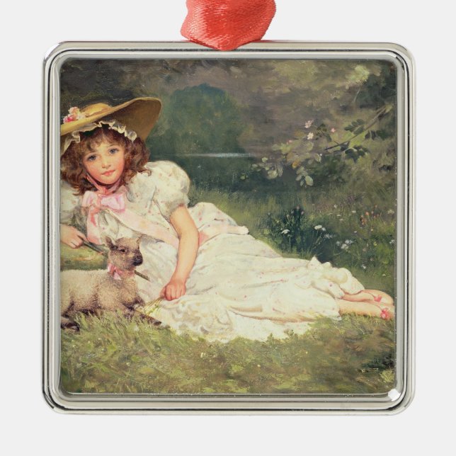 The Little Shepherdess Metal Ornament (Front)