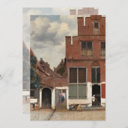 The Little Street by Johannes Vermeer (Front/Back)