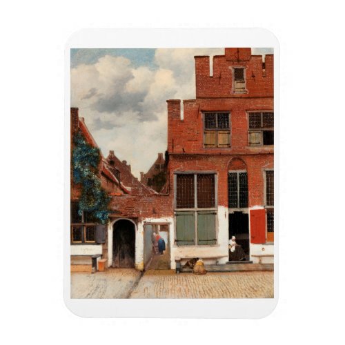 THE LITTLE STREET BY JOHANNES VERMEER MAGNET