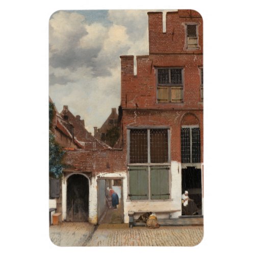 The Little Street by Johannes Vermeer Magnet