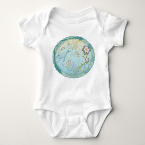 The Little Things Mixed Media Baby Bodysuit