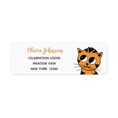 The Little Tiger Cub  Return Address Labels