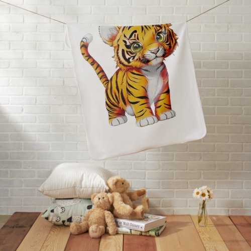 The Little Tiger Light Baby Blanket