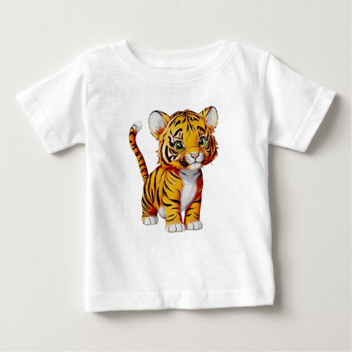 The Little Tiger Light Baby T_Shirt
