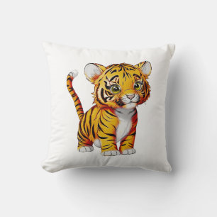 The Little Tiger, Light Throw Pillow