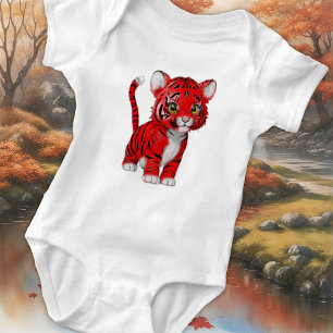The Little Tiger, Red Baby Bodysuit