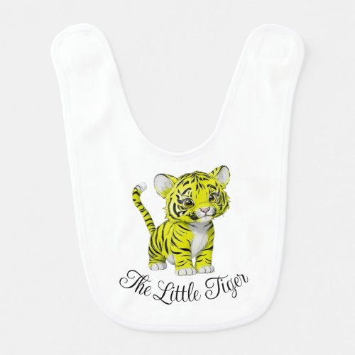 The Little Tiger Yellow Baby Bib