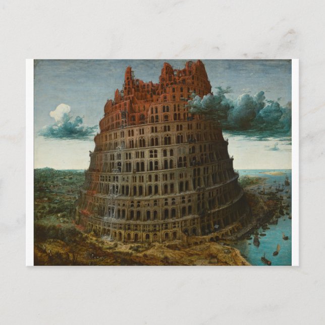 The Little Tower of Babel by Pieter Bruegel Postcard (Front)