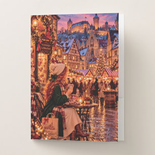 The Little Travel Girl Nuremberg Christmas Pocket Folder