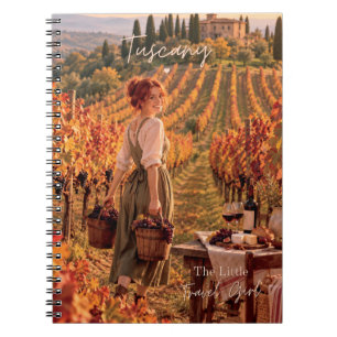 The Little Travel Girl Tuscany Vineyard Harvest Notebook