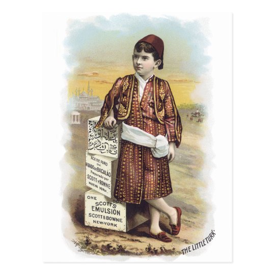 The Little Turk, Scott's Emulsion Postcard