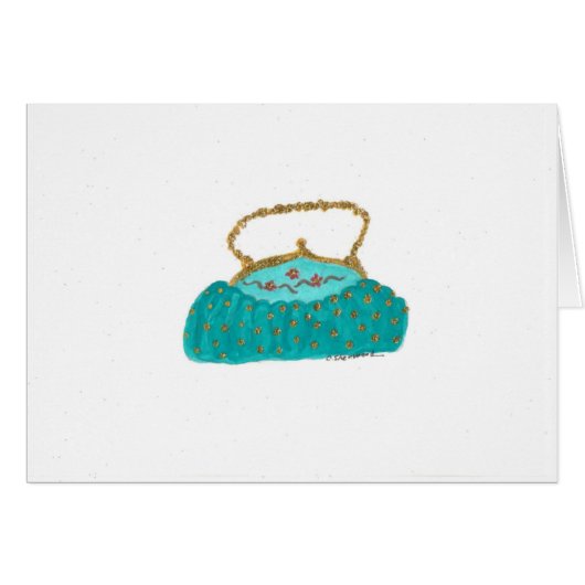 The little turquoise purse (Front Horizontal)