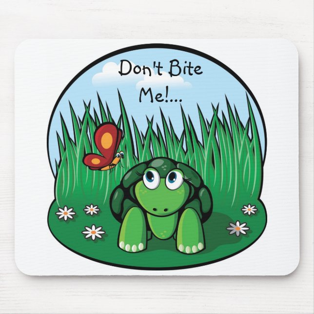 The Little Turtle, Don't Bite Me!... mousepad (Front)