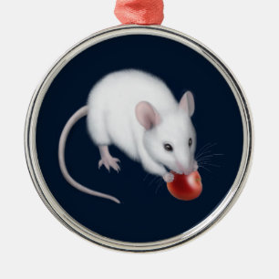 The Little White Mouse Ornament