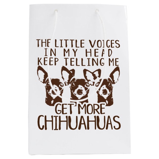 The Littles Voices Get More Chihuahuas Medium Gift Bag (Front)
