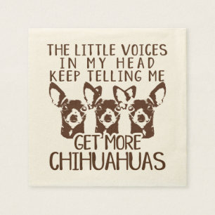 The Littles Voices Get More Chihuahuas Napkins