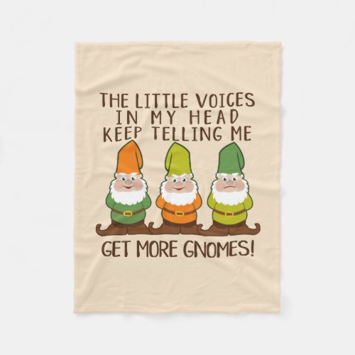 The Littles Voices Get More Gnomes Fleece Blanket