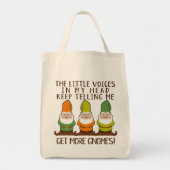 The Littles Voices Get More Gnomes Funny Tote Bag (Front)