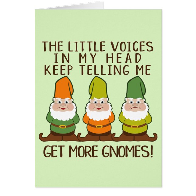 The Littles Voices Get More Gnomes Greeting Card (Front)