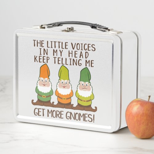 The Littles Voices Get More Gnomes Metal Lunch Box