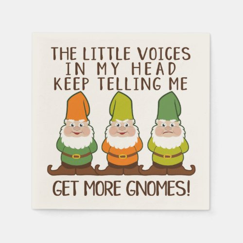 The Littles Voices Get More Gnomes Napkins