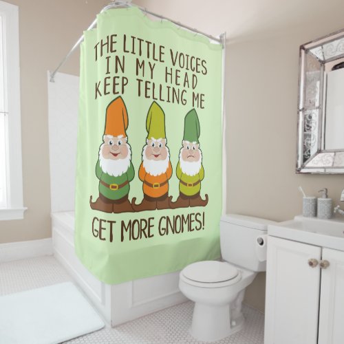 The Littles Voices Get More Gnomes Shower Curtain
