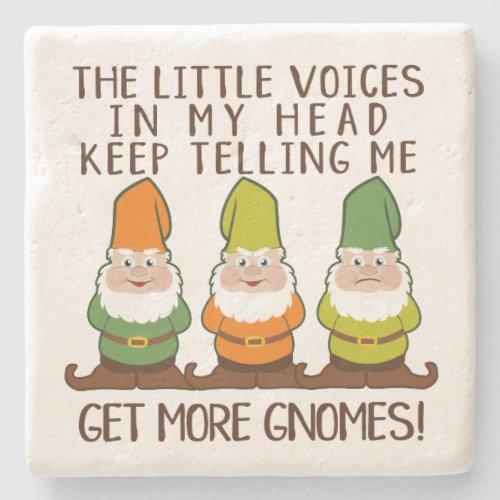 The Littles Voices Get More Gnomes Stone Coaster