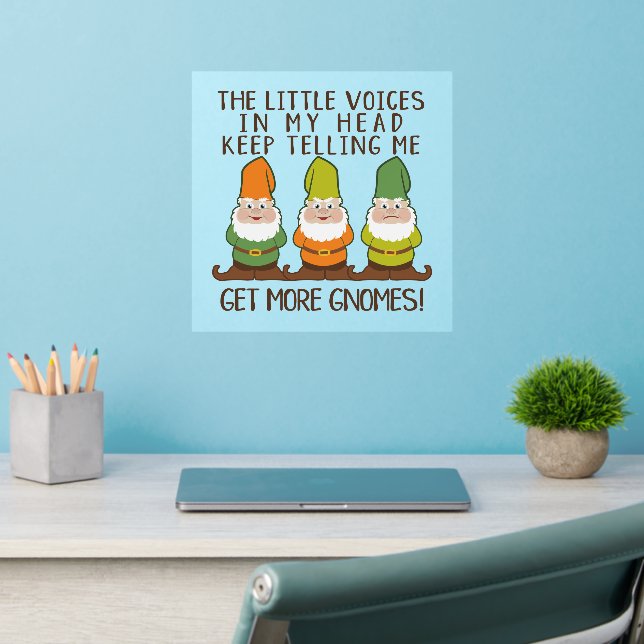 The Littles Voices Get More Gnomes Wall Decal (Home Office 2)