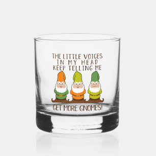 The Littles Voices Get More Gnomes Whiskey Glass