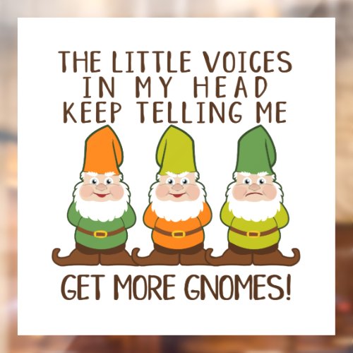 The Littles Voices Get More Gnomes Window Cling