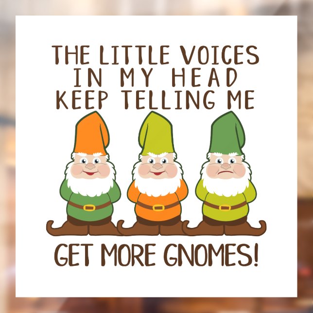 The Littles Voices Get More Gnomes Window Cling (Sheet 2)