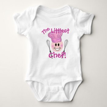 The Littlest Chef Baby Creeper by HappyLuckyThankful at Zazzle