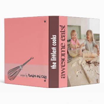 The Littlest Cooks Recipe Binder by lifethroughalens at Zazzle