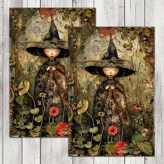 THE LITTLEST FOREST WITCH DECOUPAGE TISSUE PAPER (THE LITTLEST FOREST WITCH DECOUPAGE TISSUE PAPER)