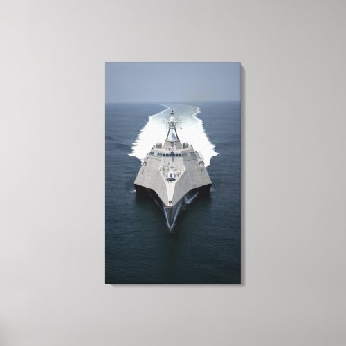 The littoral combat ship Independence 2 Canvas Print