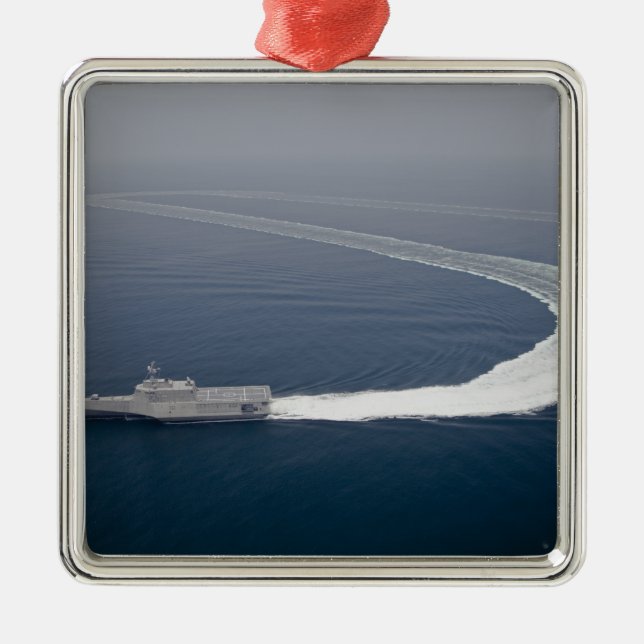 The littoral combat ship Independence 4 Metal Ornament (Front)