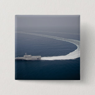 The littoral combat ship Independence 4 Pinback Button
