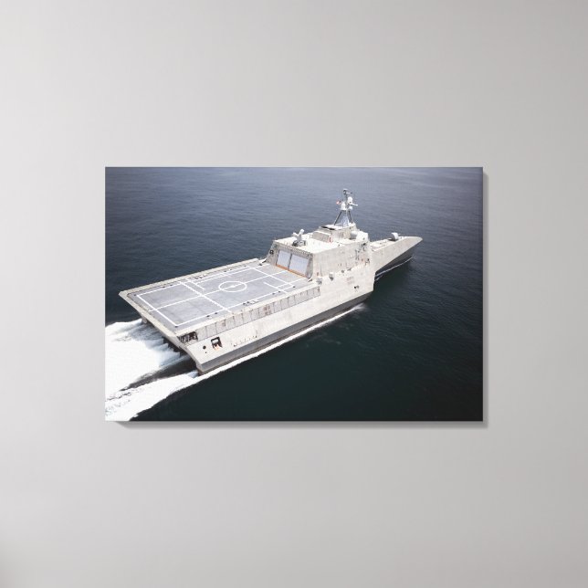 The littoral combat ship Independence Canvas Print (Front)