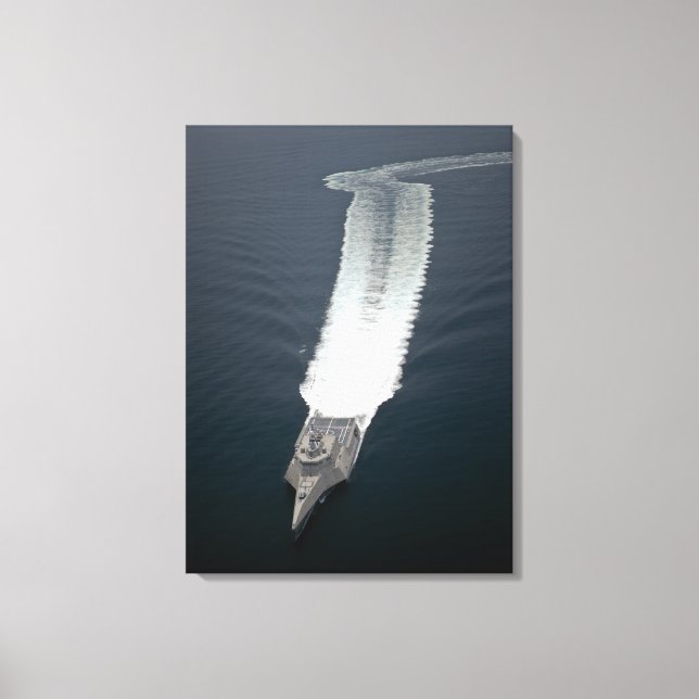 The littoral combat ship Independence Canvas Print (Front)