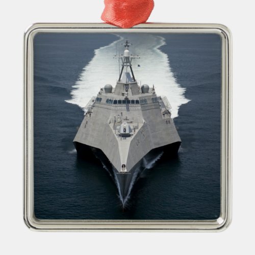 The littoral combat ship Independence Metal Ornament