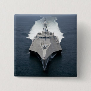 The littoral combat ship Independence Pinback Button