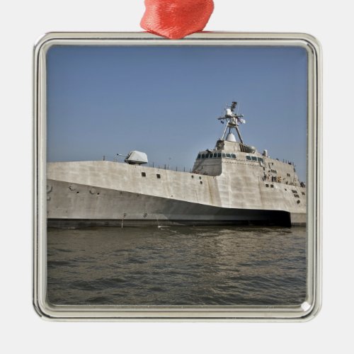 The littoral combat ship Independence underway Metal Ornament