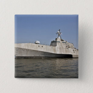 The littoral combat ship Independence underway Pinback Button