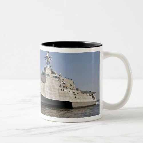 The littoral combat ship Independence underway Two_Tone Coffee Mug